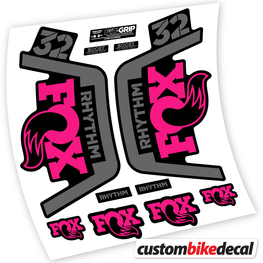 Stickers Vinyl with Fox 32 Rhythm 2019 Durable Custom Stickers Autocollants fourche