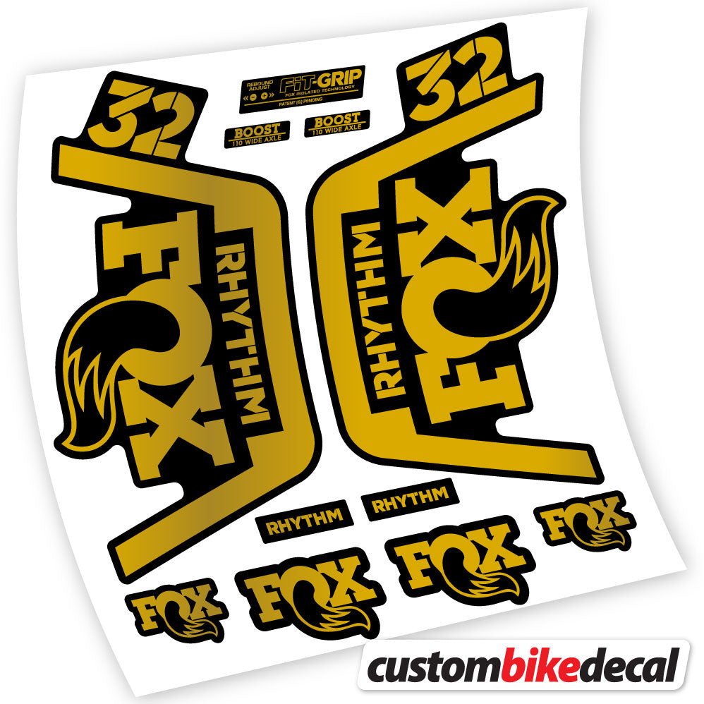 Stickers Vinyl with Fox 32 Rhythm 2019 Durable Custom Stickers Autocollants fourche