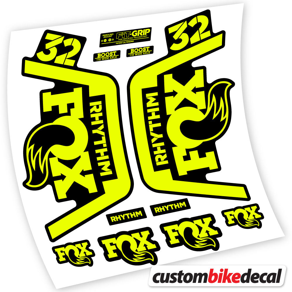 Stickers Vinyl with Fox 32 Rhythm 2019 Durable Custom Stickers Autocollants fourche