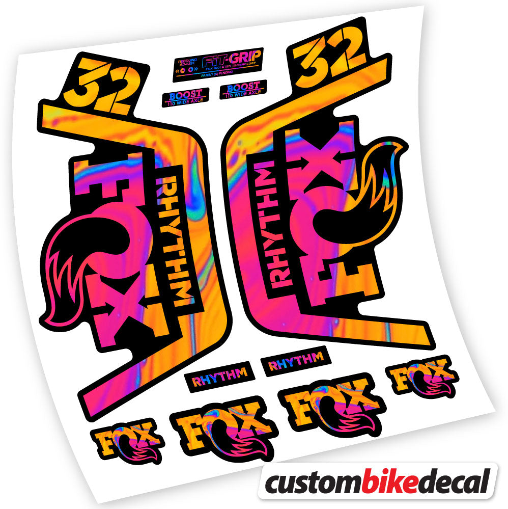 Stickers Vinyl with Fox 32 Rhythm 2019 Durable Custom Stickers Autocollants fourche