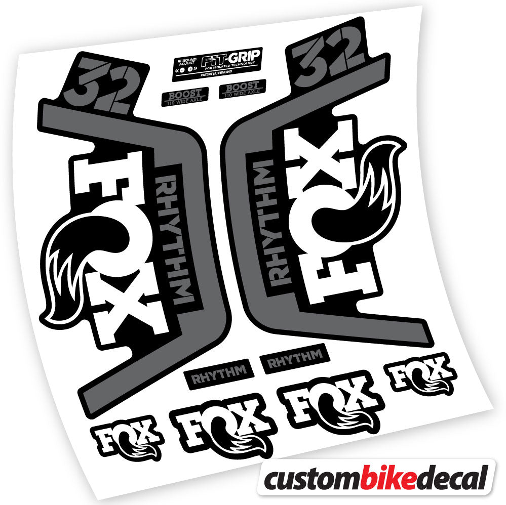 Stickers Vinyl with Fox 32 Rhythm 2019 Durable Custom Stickers Autocollants fourche