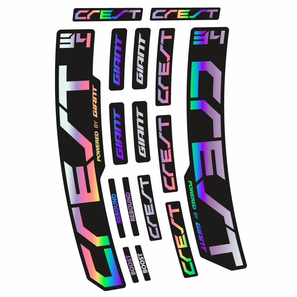 Stickers Giant Crest 34 RCL compatibles Autocollants fourche 29"