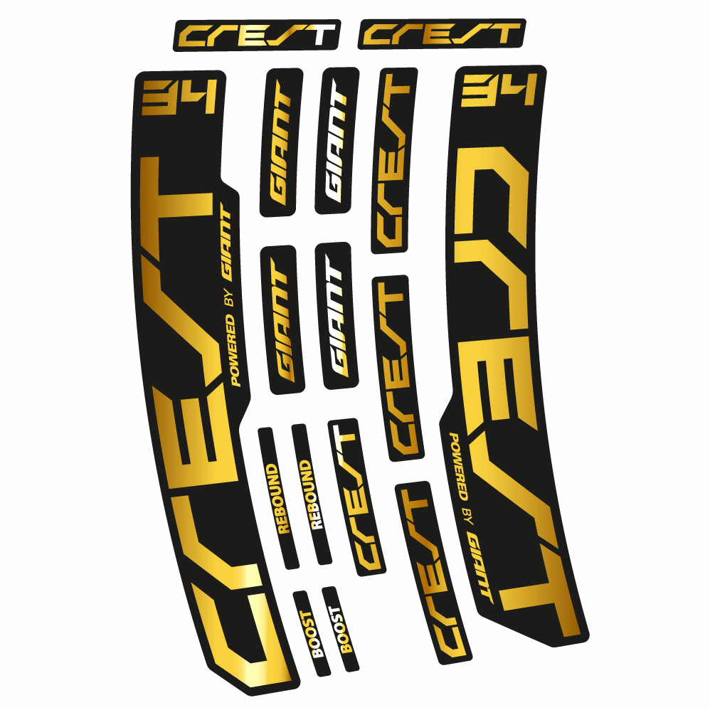 Stickers Giant Crest 34 RCL compatibles Autocollants fourche 29"