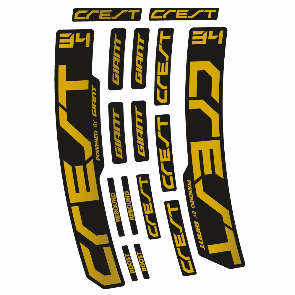 Stickers Giant Crest 34 RCL compatibles Autocollants fourche 29"