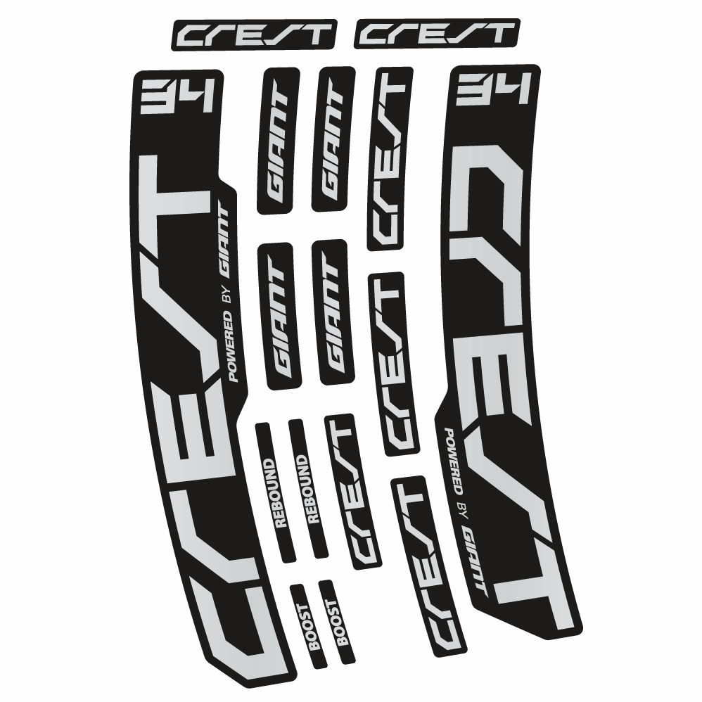 Stickers Giant Crest 34 RCL compatibles Autocollants fourche 29"