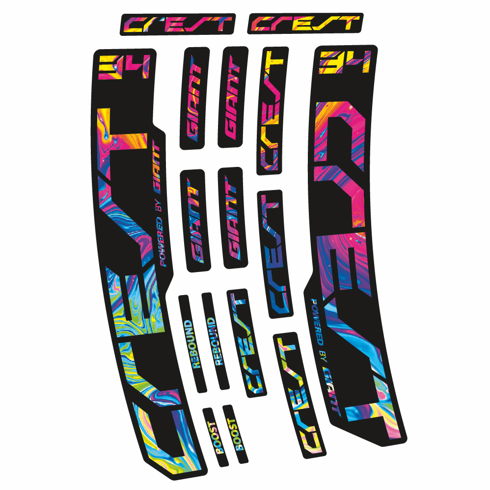 Stickers Giant Crest 34 RCL compatibles Autocollants fourche 29"