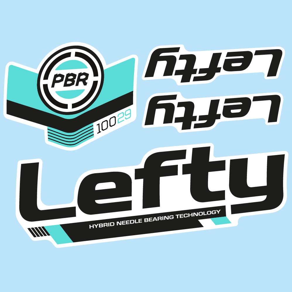 Stickers Cannondale Lefty PBR 100 29 2016 compatibles Autocollants fourche 29"
