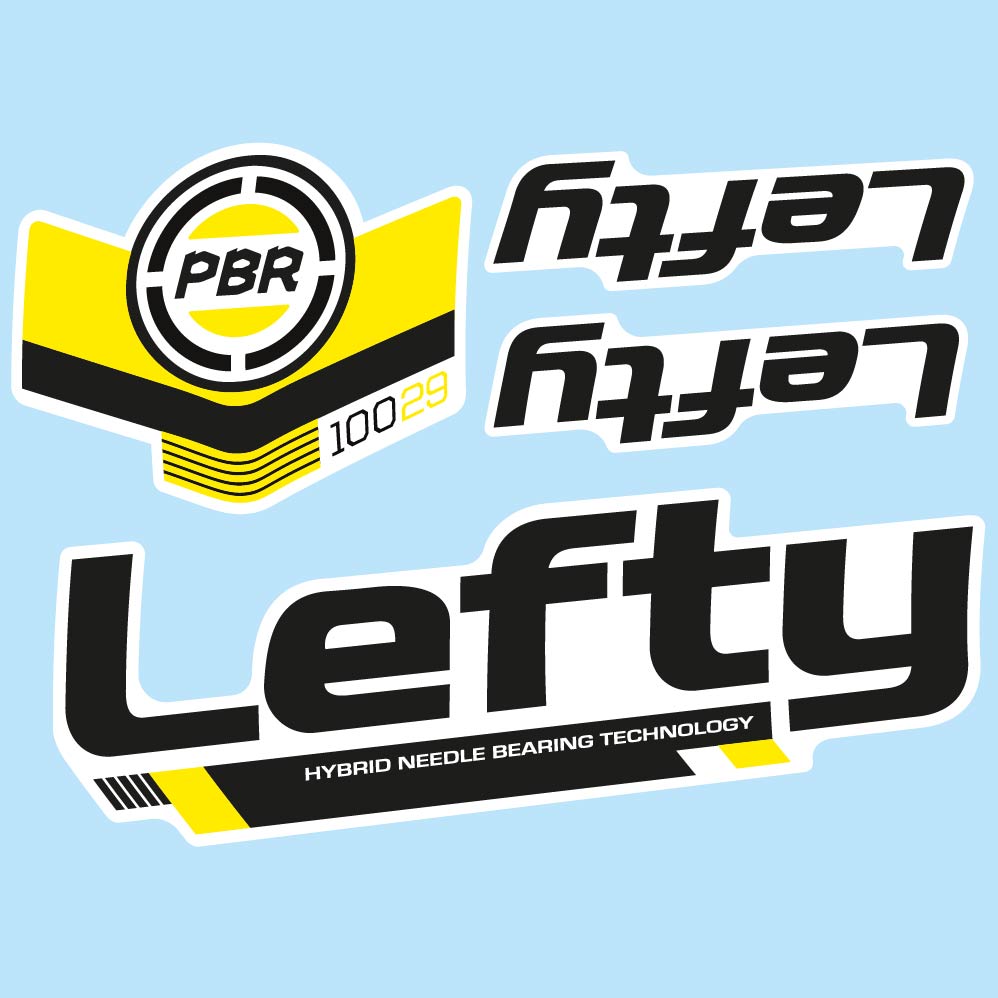 Stickers Cannondale Lefty PBR 100 29 2016 compatibles Autocollants fourche 29"