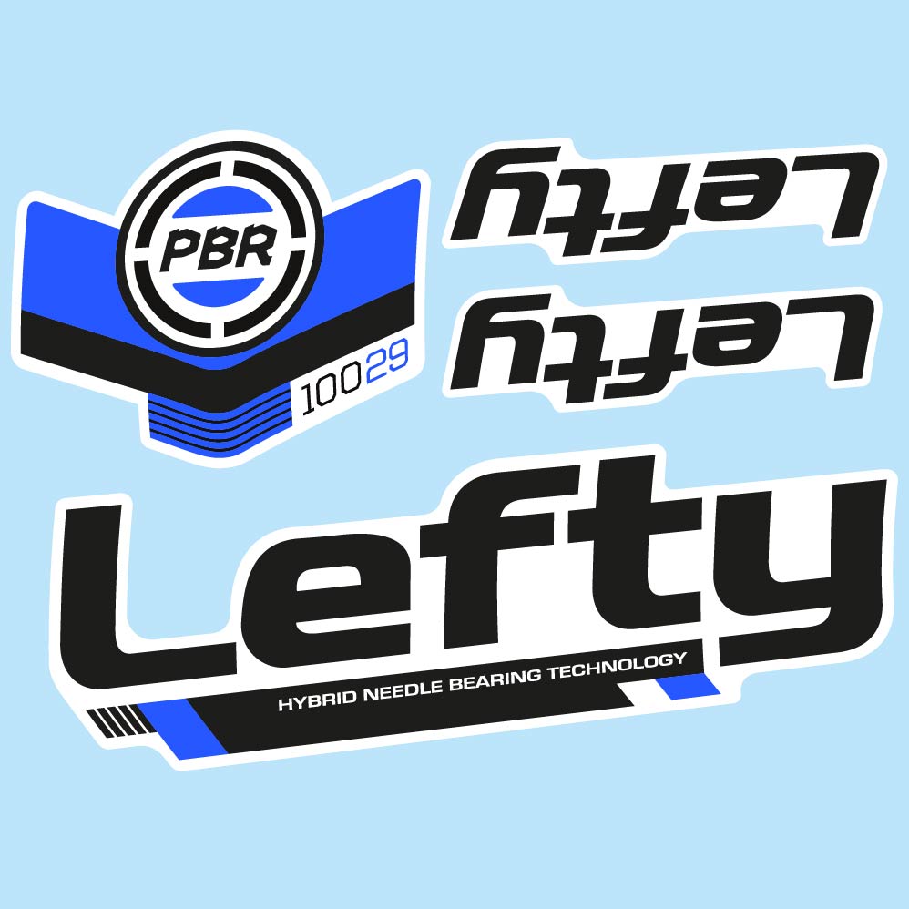 Stickers Cannondale Lefty PBR 100 29 2016 compatibles Autocollants fourche 29"