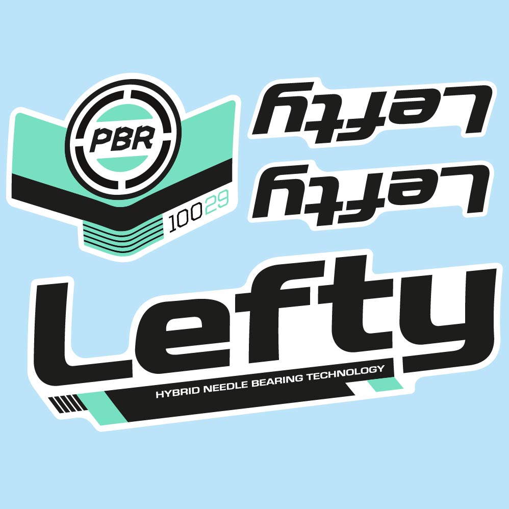 Stickers Cannondale Lefty PBR 100 29 2016 compatibles Autocollants fourche 29"