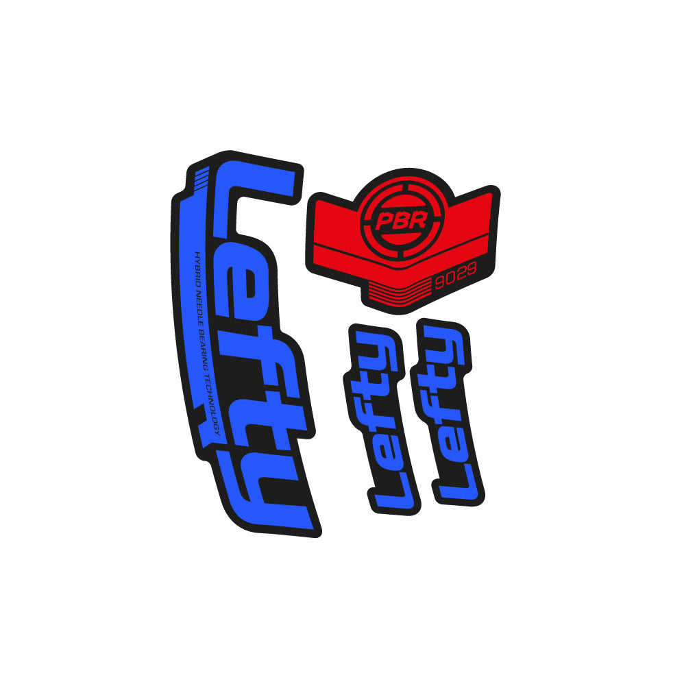 Stickers Lefty PBR 90 29 2016 compatibles Autocollants fourche 29"