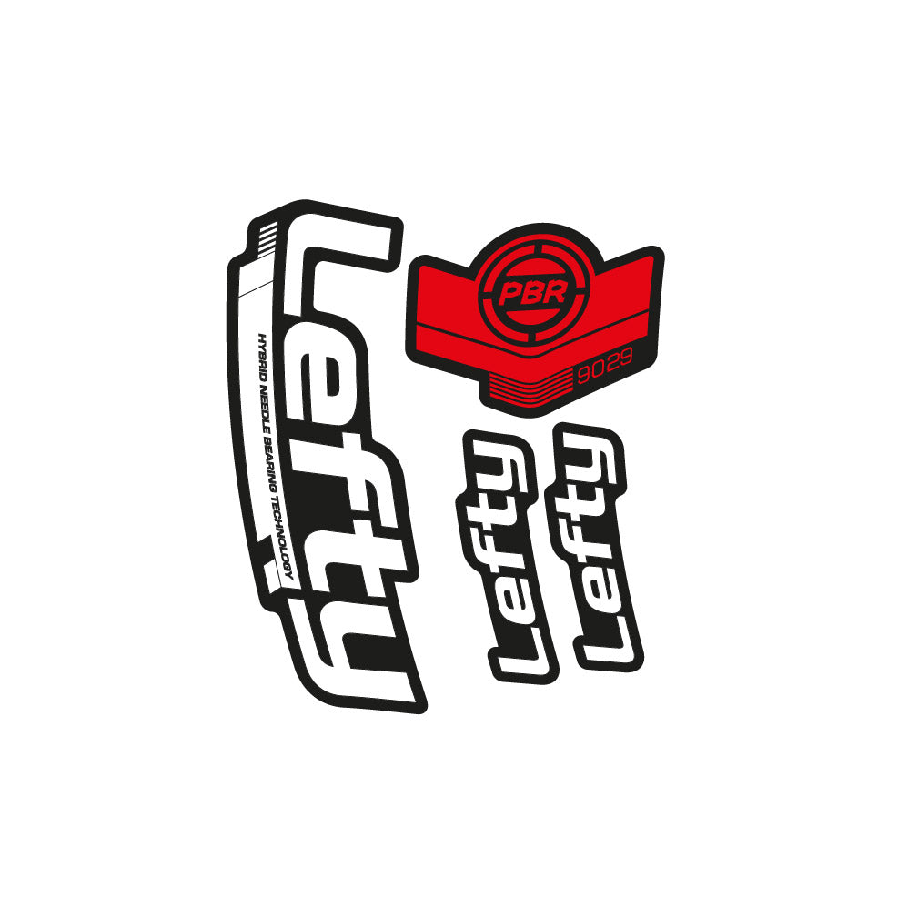 Stickers Lefty PBR 90 29 2016 compatibles - Autocollants fourche VTT