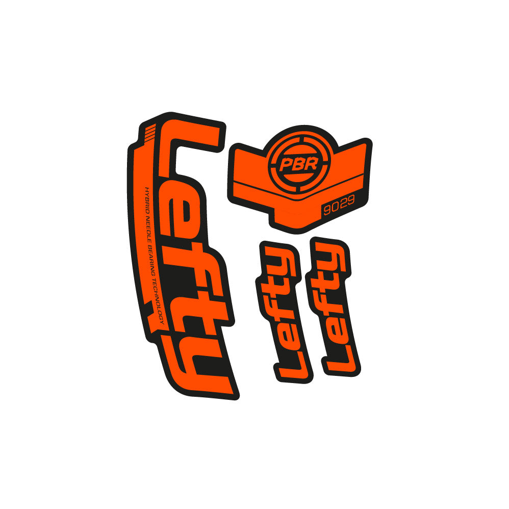 Stickers Lefty PBR 90 29 2016 compatibles - Autocollants fourche VTT