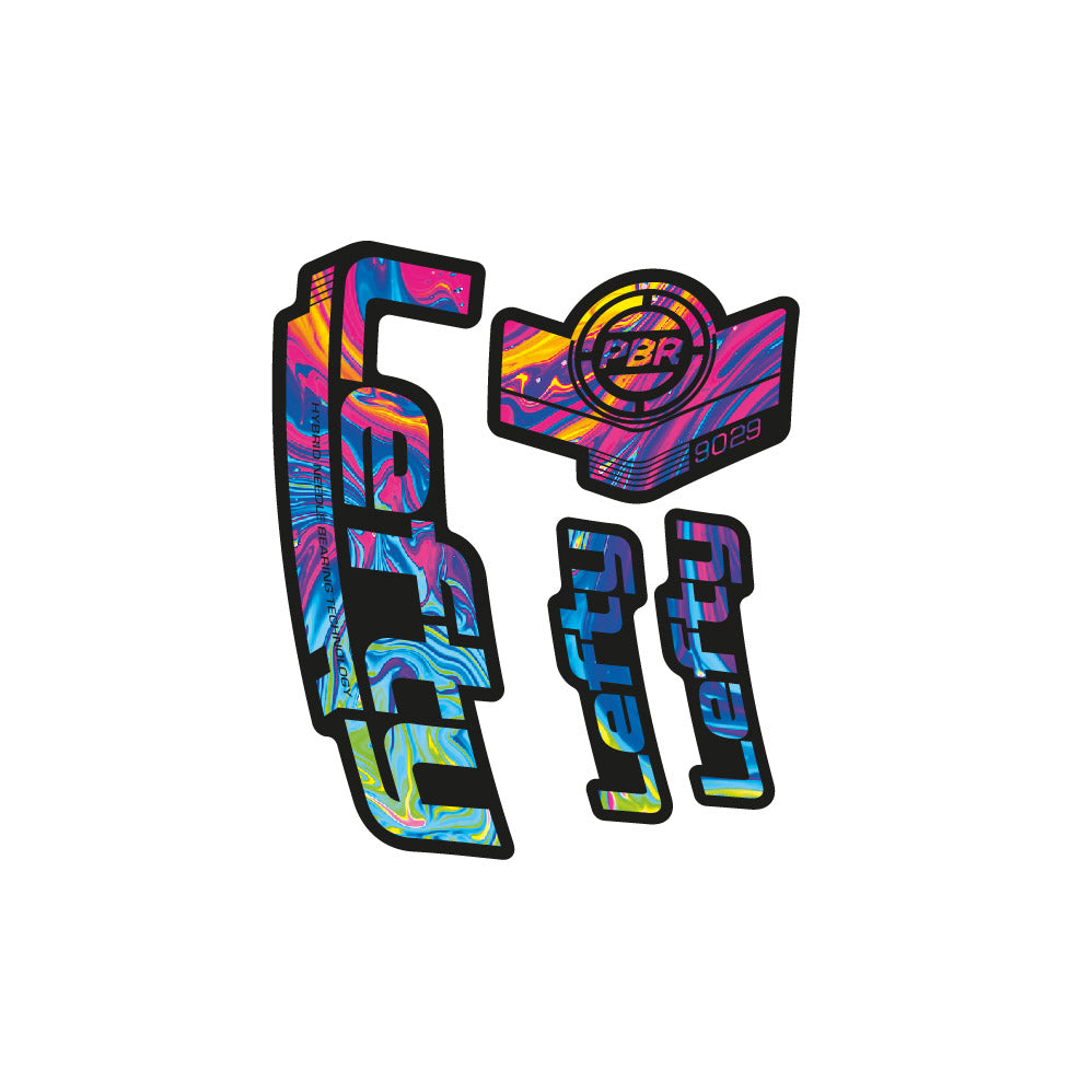 Stickers Lefty PBR 90 29 2016 compatibles - Autocollants fourche VTT