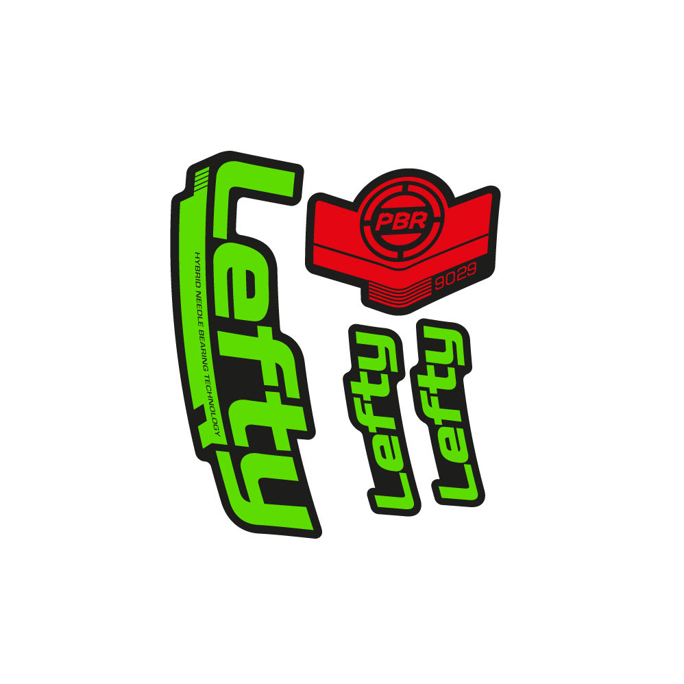 Stickers Lefty PBR 90 29 2016 compatibles - Autocollants fourche VTT