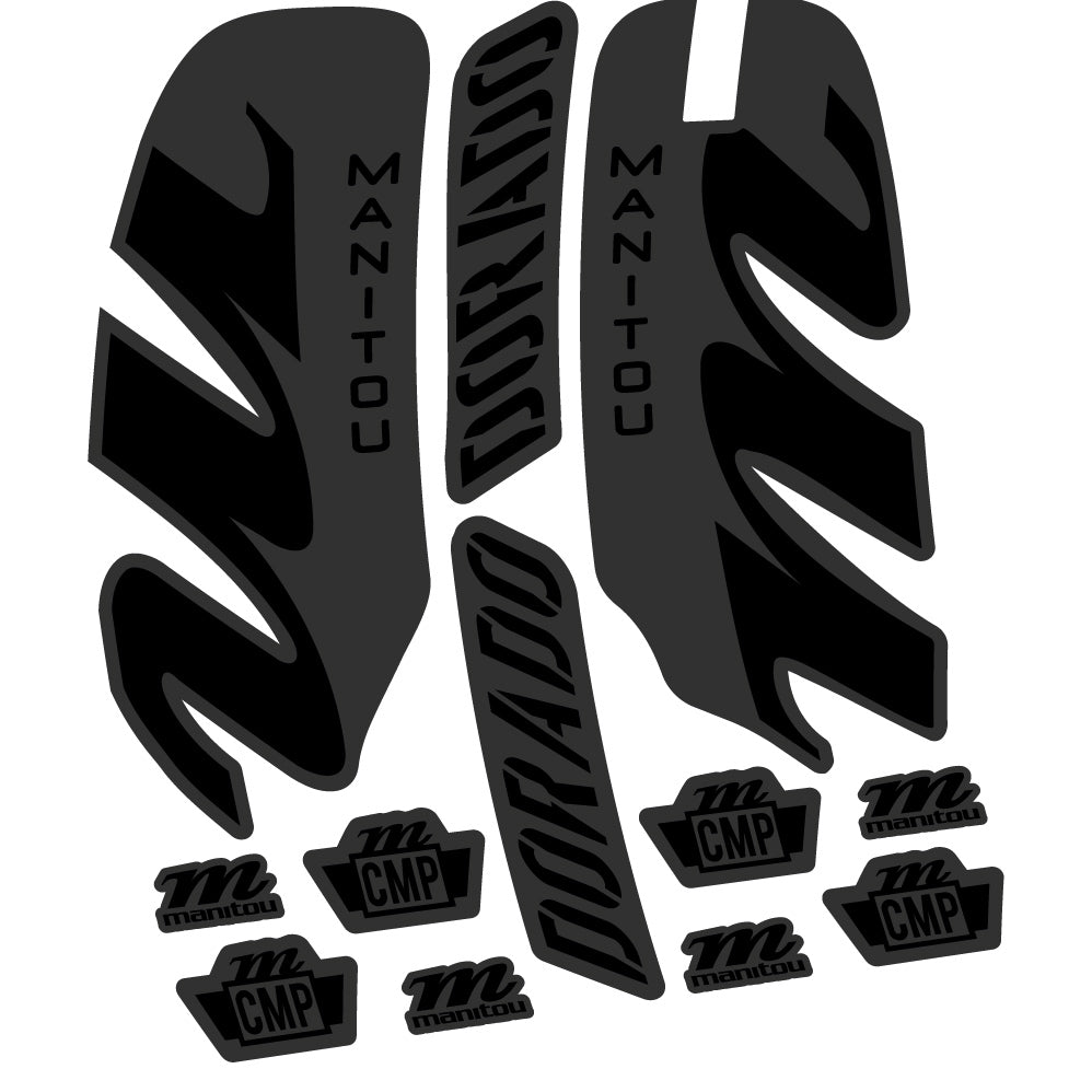 Stickers Manitou Dorado Comp 2022 compatibles Autocollants fourche VTT