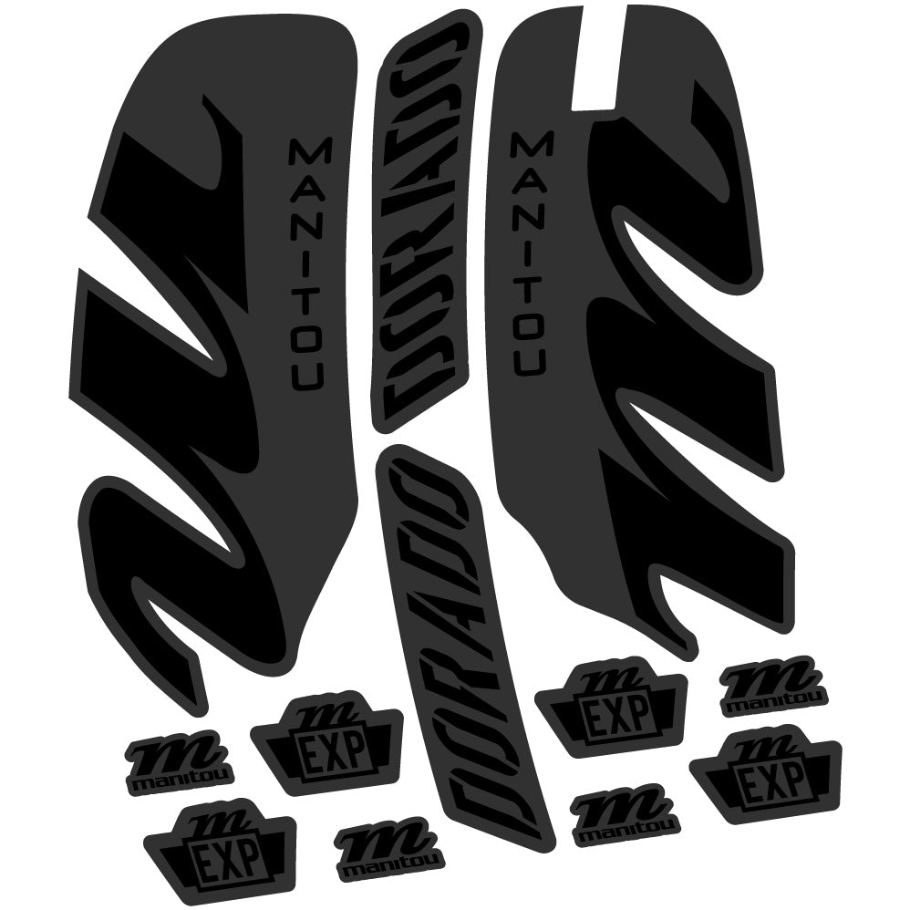 Stickers Manitou Dorado Expert 2022 compatibles Autocollants fourche VTT