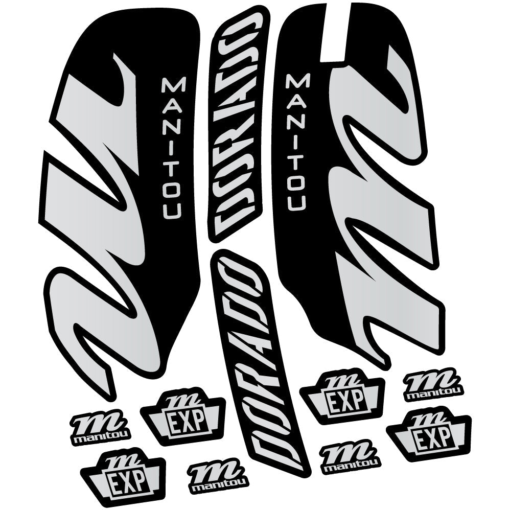 Stickers Manitou Dorado Expert 2022 compatibles Autocollants fourche VTT