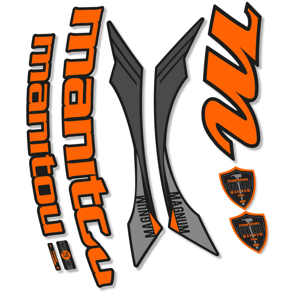 Stickers Manitou Magnum 2015 compatibles Autocollants fourche VTT