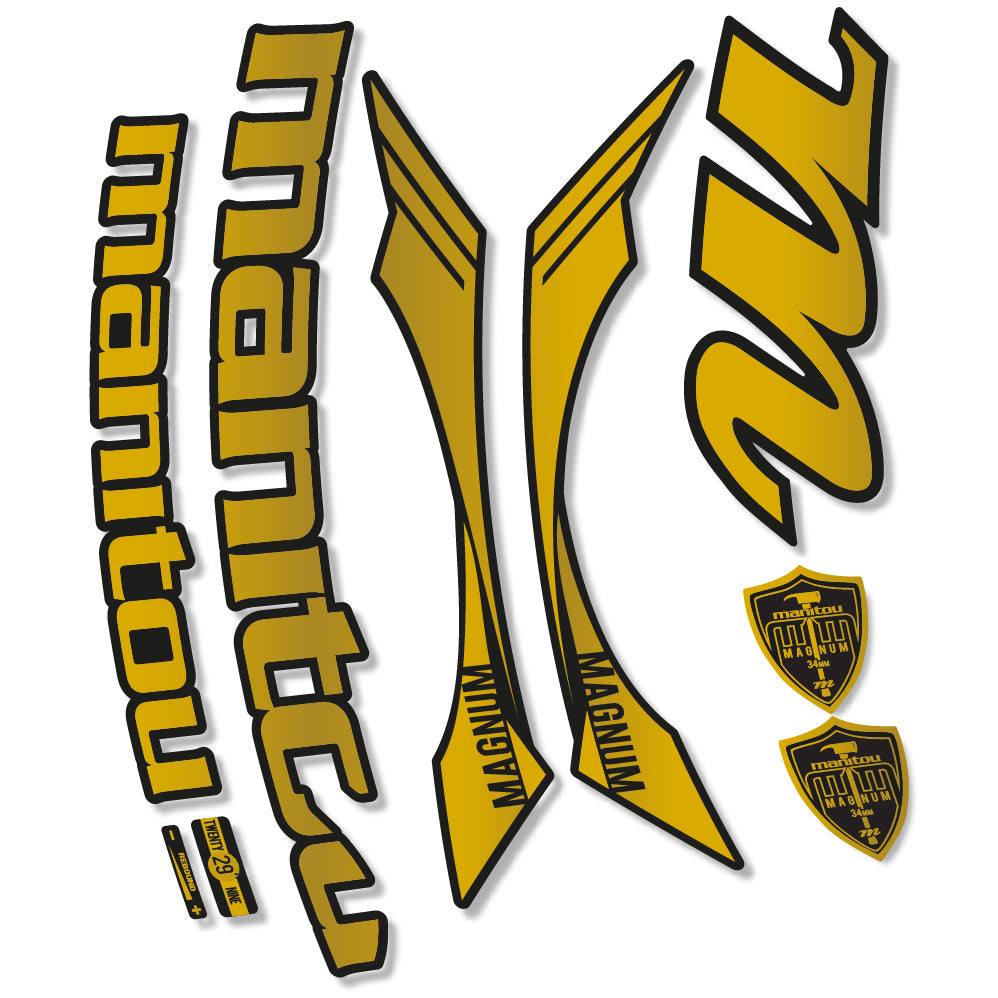 Stickers Manitou Magnum 2015 compatibles Autocollants fourche VTT