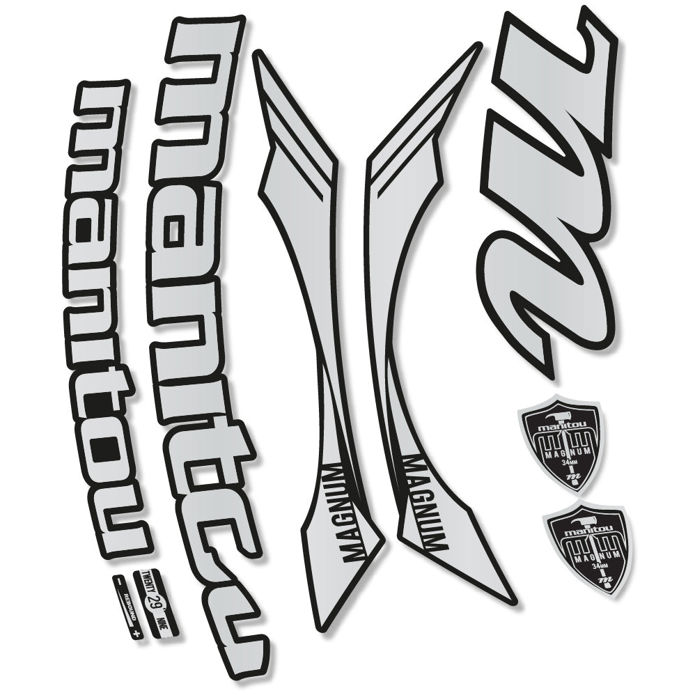 Stickers Manitou Magnum 2015 compatibles Autocollants fourche VTT