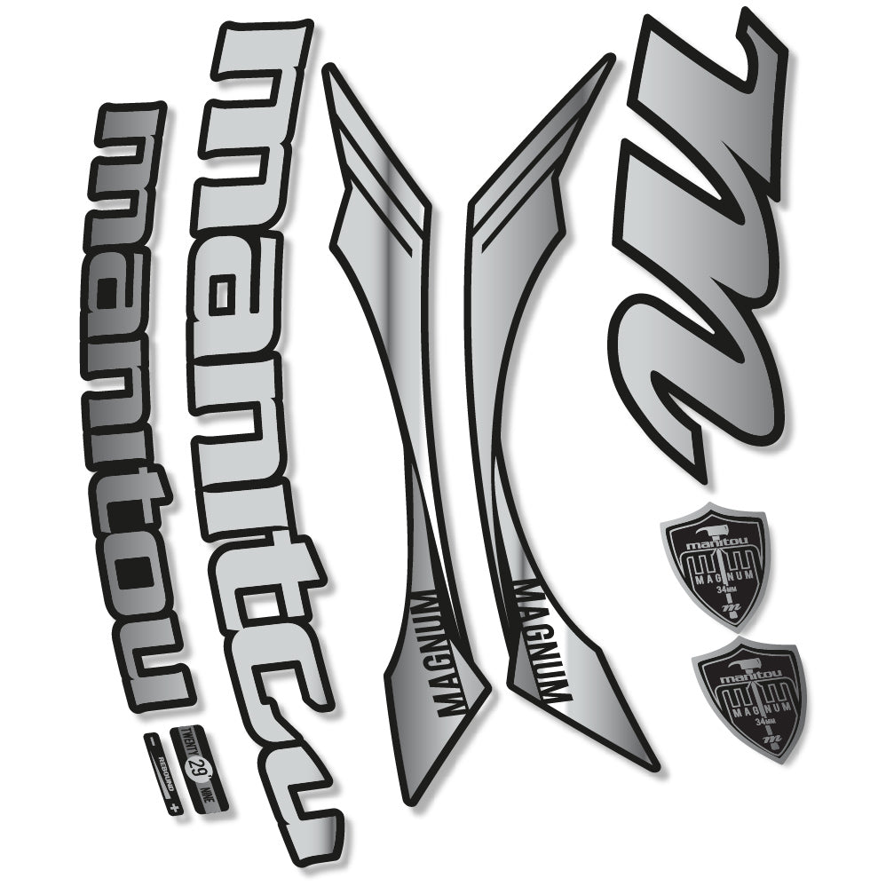 Stickers Manitou Magnum 2015 compatibles Autocollants fourche VTT