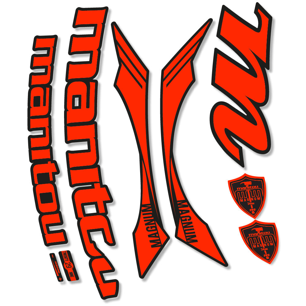Stickers Manitou Magnum 2015 compatibles Autocollants fourche VTT