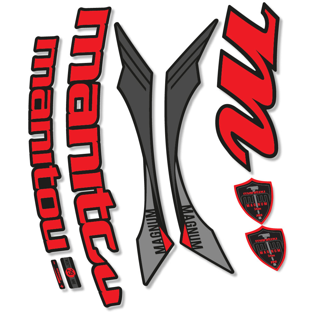 Stickers Manitou Magnum 2015 compatibles Autocollants fourche VTT