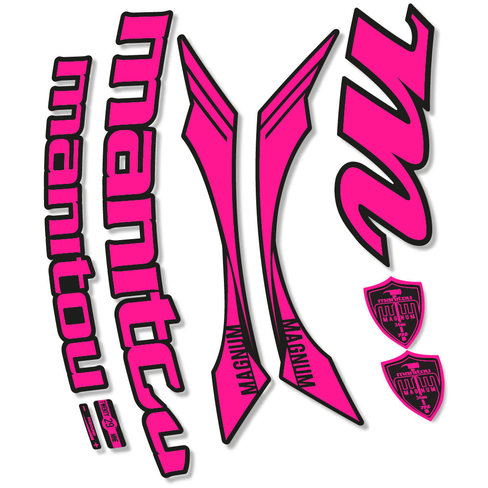 Stickers Manitou Magnum 2015 compatibles Autocollants fourche VTT