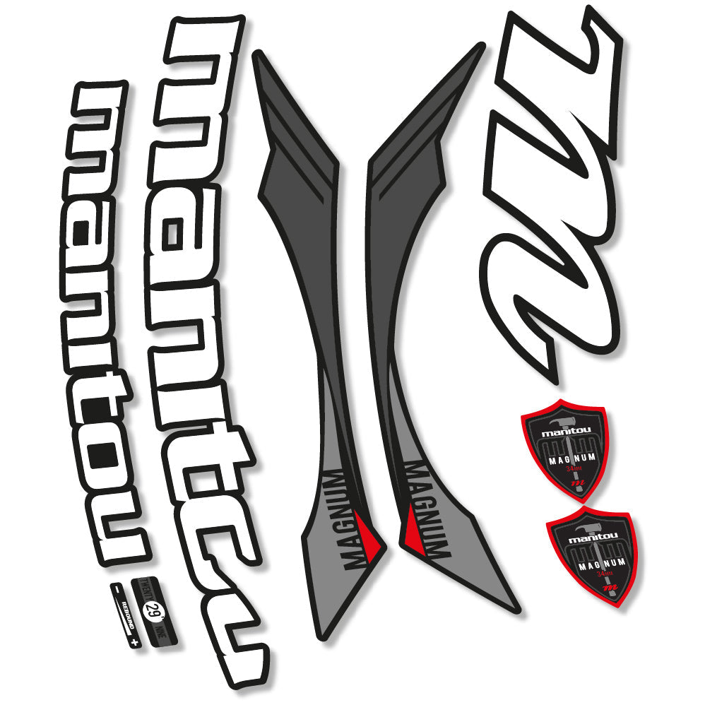 Stickers Manitou Magnum 2015 compatibles Autocollants fourche VTT