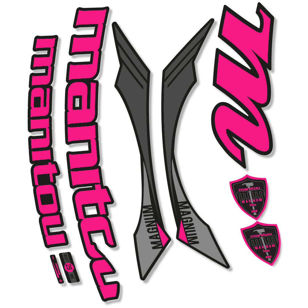 Stickers Manitou Magnum 2015 compatibles Autocollants fourche VTT