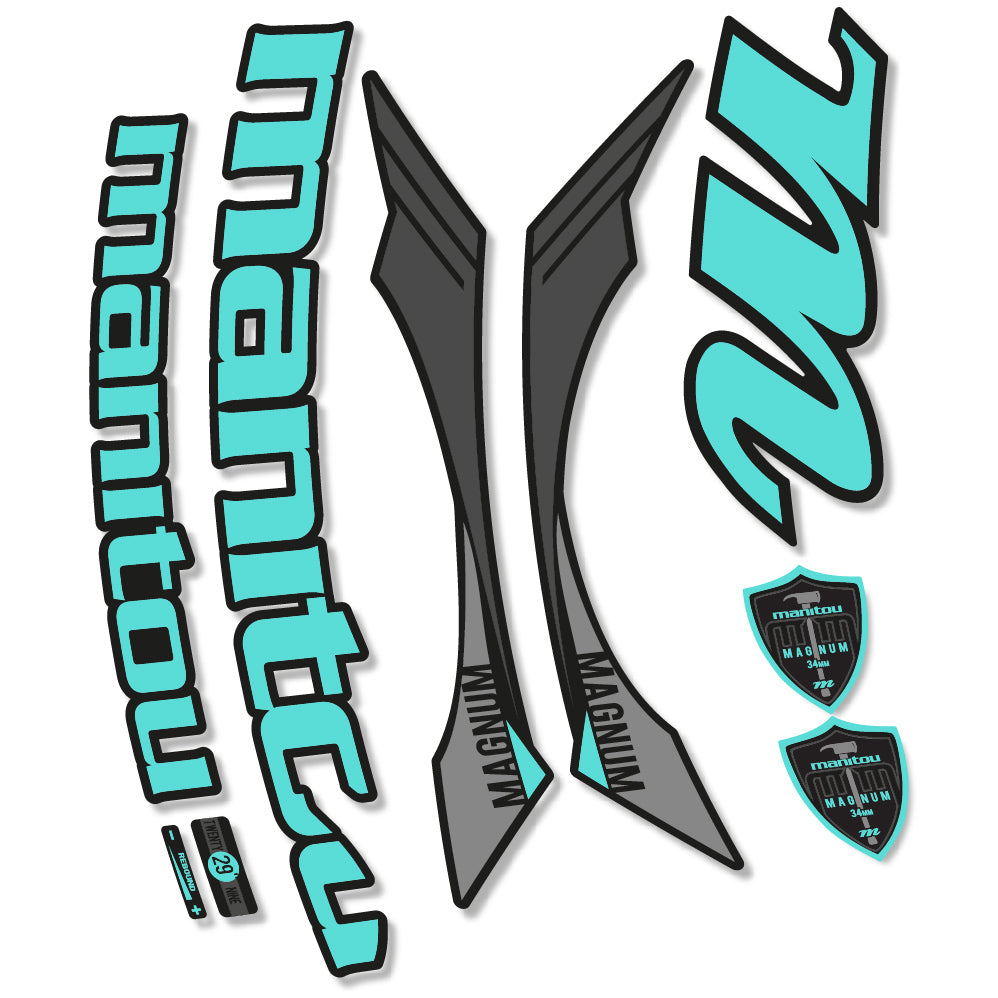 Stickers Manitou Magnum 2015 compatibles Autocollants fourche VTT
