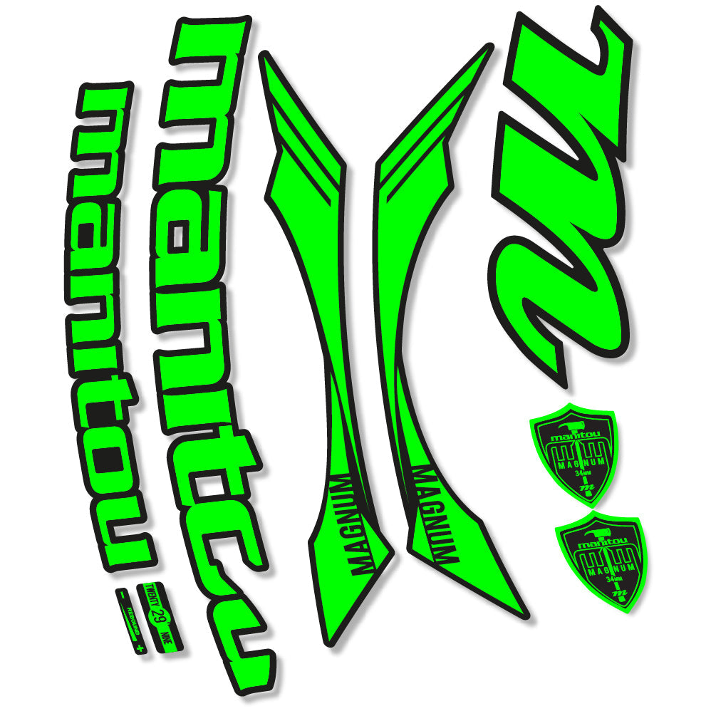 Stickers Manitou Magnum 2015 compatibles Autocollants fourche VTT