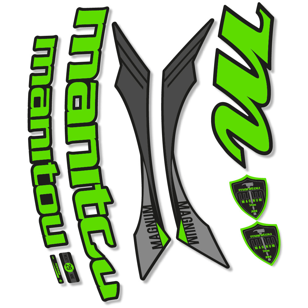 Stickers Manitou Magnum 2015 compatibles Autocollants fourche VTT