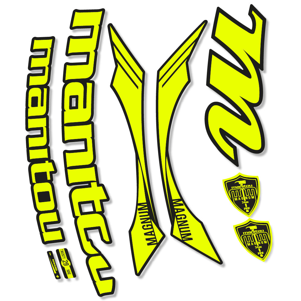Stickers Manitou Magnum 2015 compatibles Autocollants fourche VTT