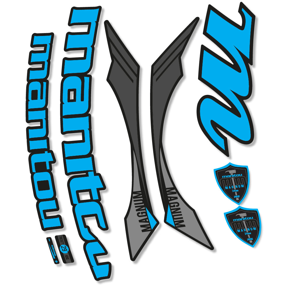 Stickers Manitou Magnum 2015 compatibles Autocollants fourche VTT