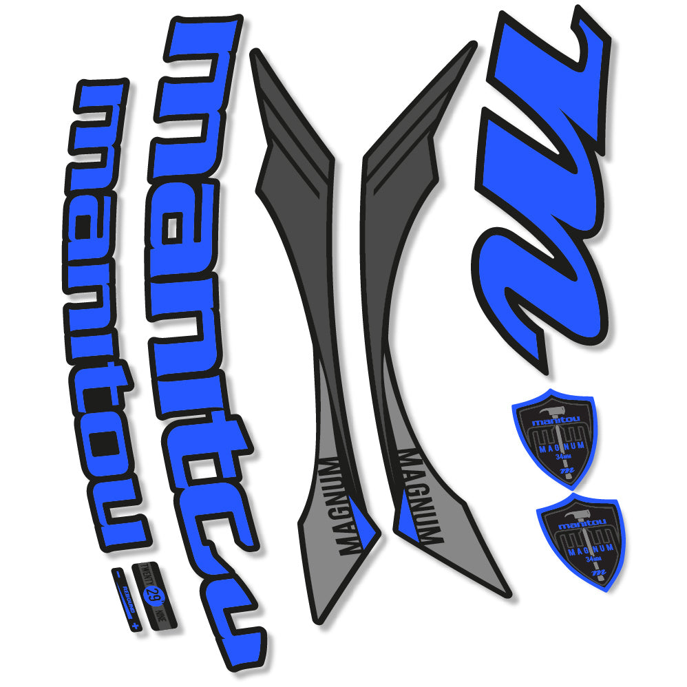 Stickers Manitou Magnum 2015 compatibles Autocollants fourche VTT