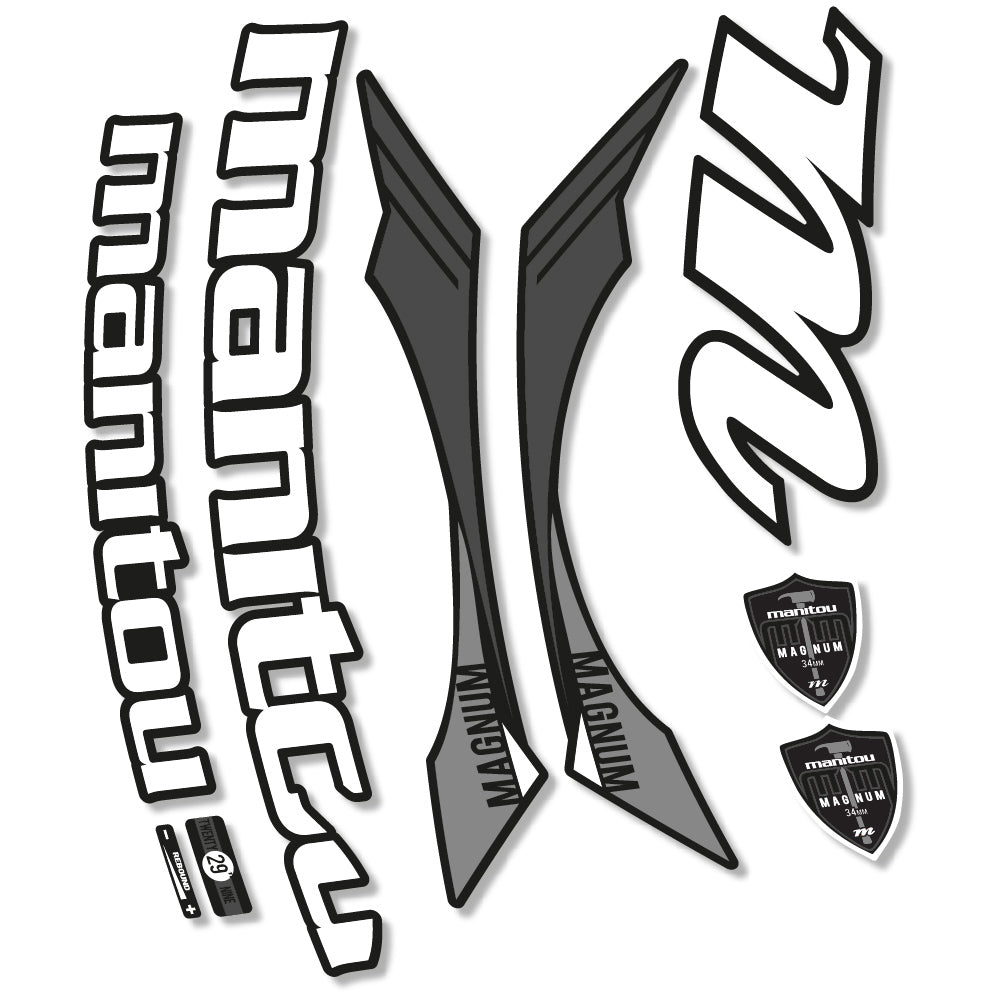 Stickers Manitou Magnum 2015 compatibles Autocollants fourche VTT