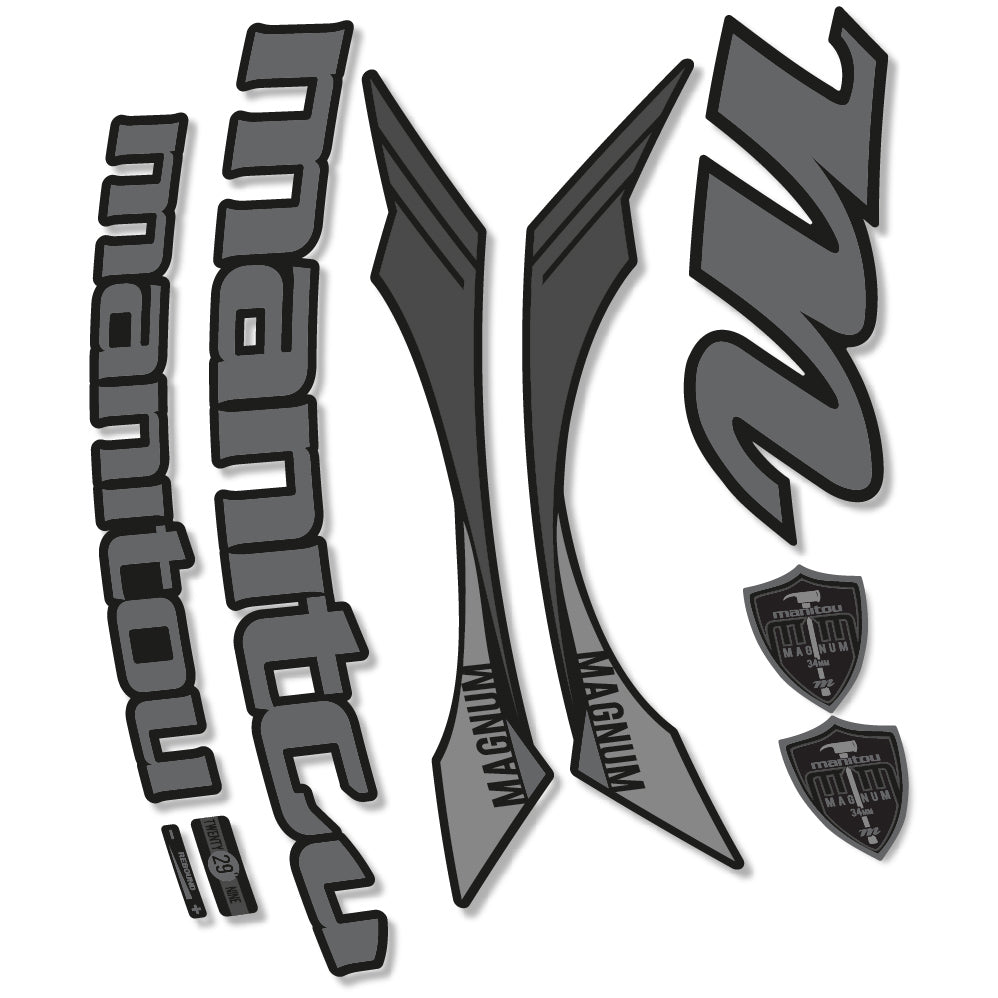 Stickers Manitou Magnum 2015 compatibles Autocollants fourche VTT