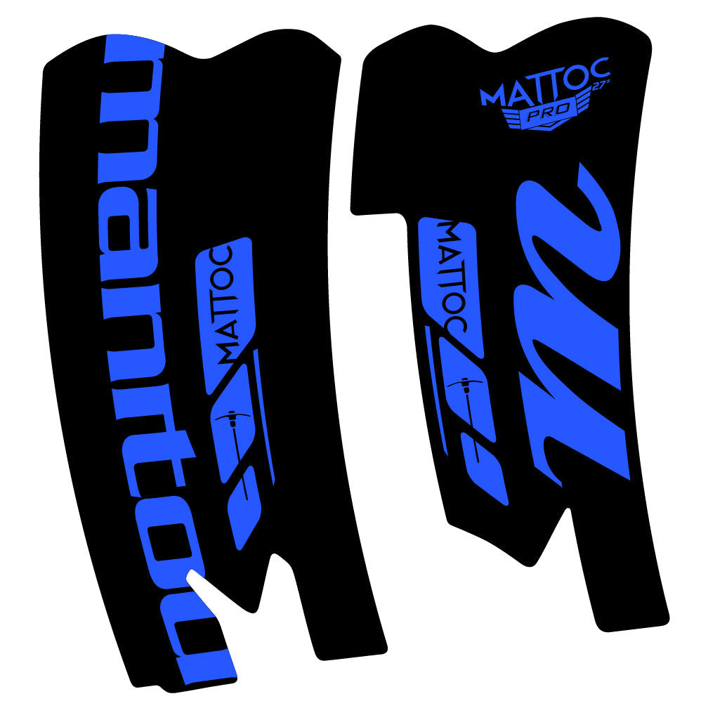 Stickers Manitou Mattoc Pro SSP 2015 compatibles - Autocollants fourche VTT