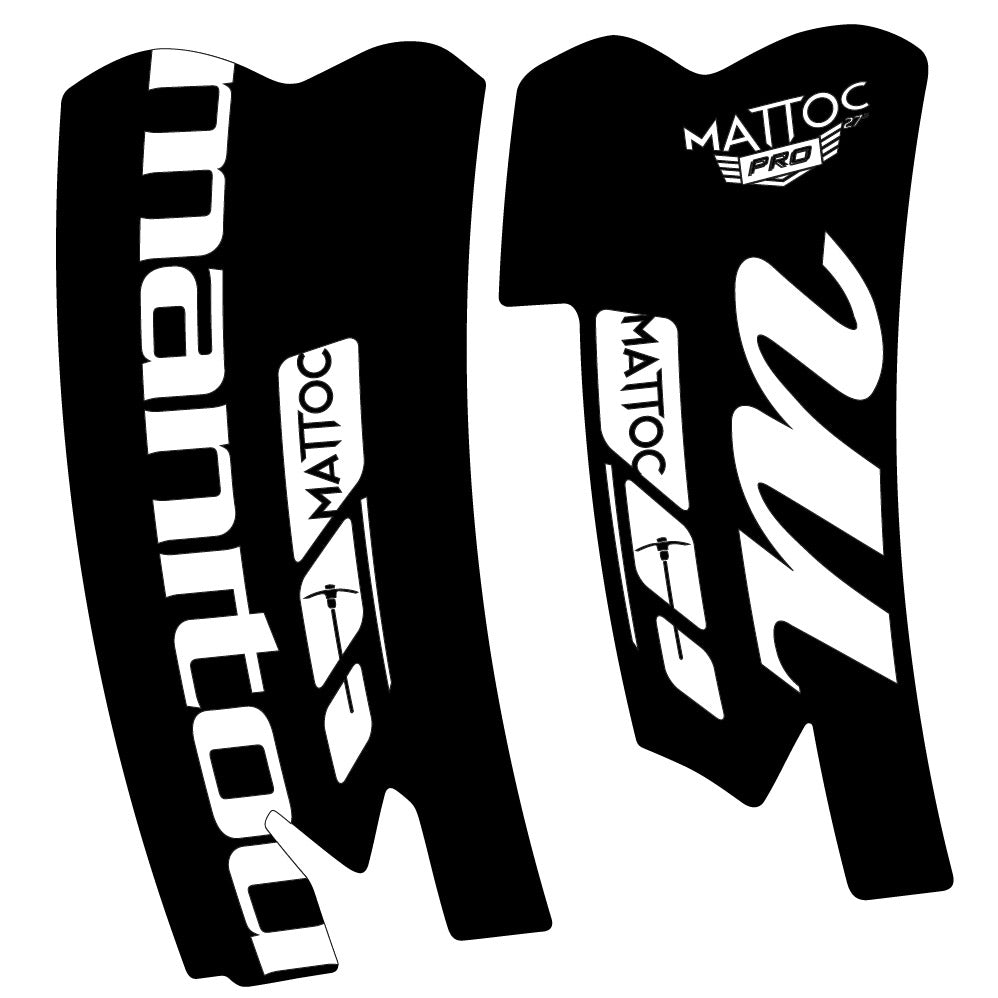 Stickers Manitou Mattoc Pro SSP 2015 compatibles Autocollants fourche VTT 29"