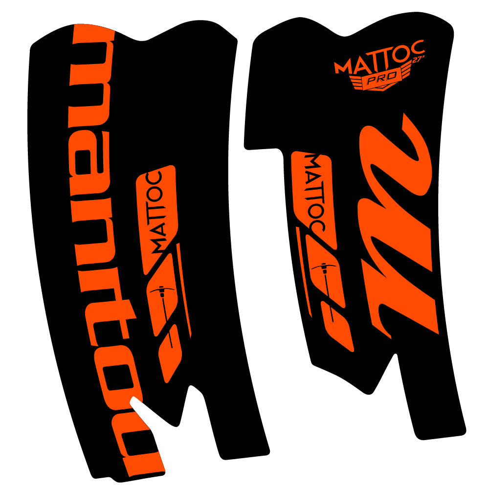 Stickers Manitou Mattoc Pro SSP 2015 compatibles Autocollants fourche VTT 29"