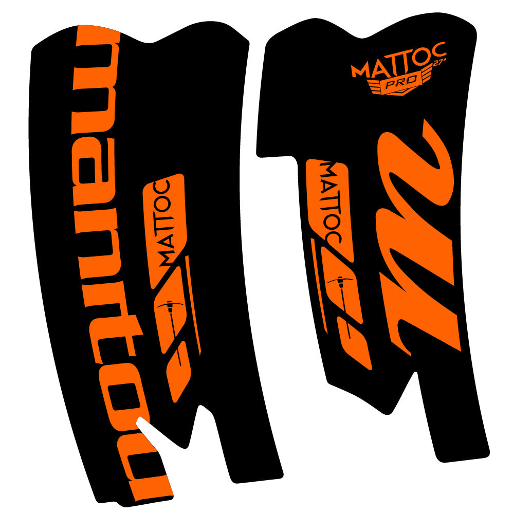 Stickers Manitou Mattoc Pro SSP 2015 compatibles - Autocollants fourche VTT