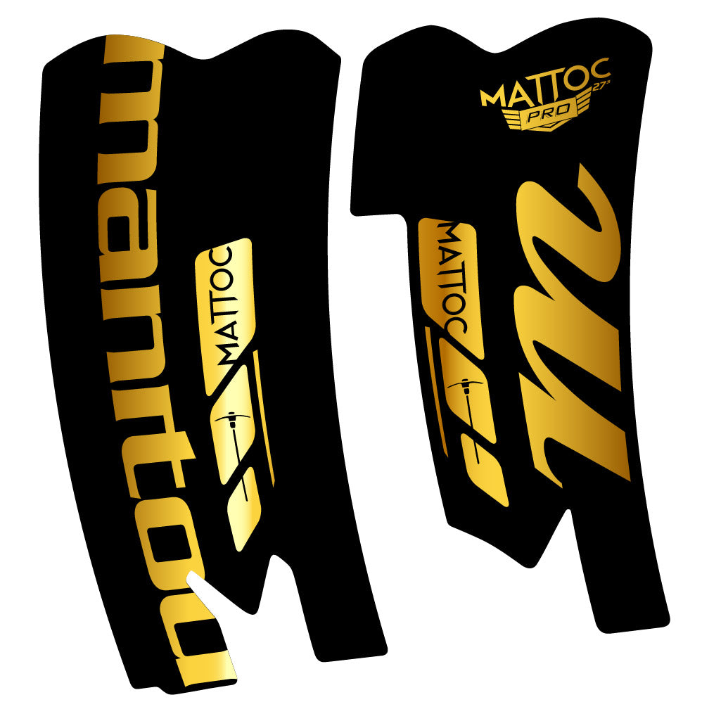 Stickers Manitou Mattoc Pro SSP 2015 compatibles - Autocollants fourche VTT