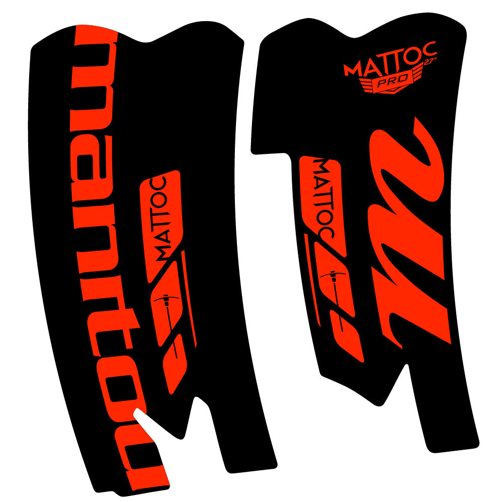Stickers Manitou Mattoc Pro SSP 2015 compatibles - Autocollants fourche VTT