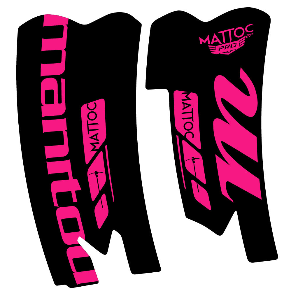 Stickers Manitou Mattoc Pro SSP 2015 compatibles Autocollants fourche VTT 29"