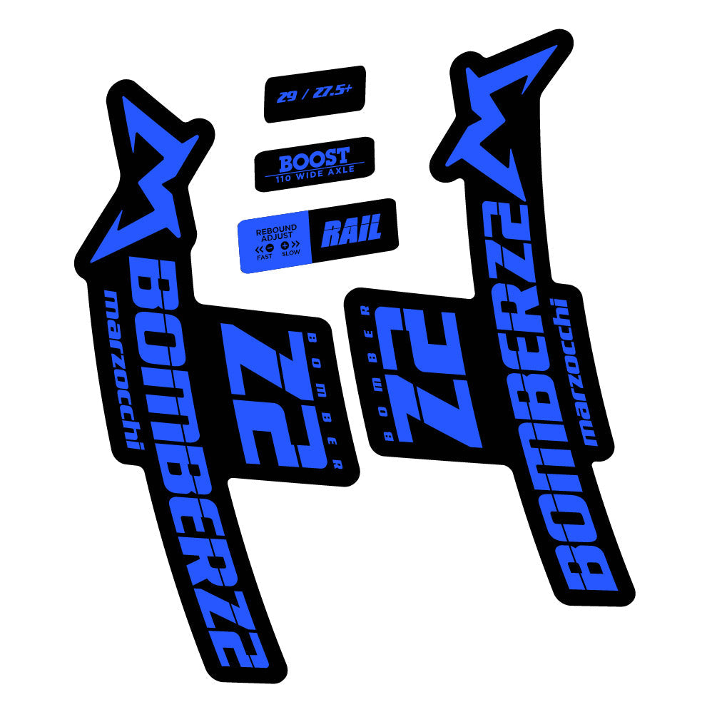 Stickers Marzocchi Bomber Z2 29 2021-2022 compatibles - Autocollants fourche VTT