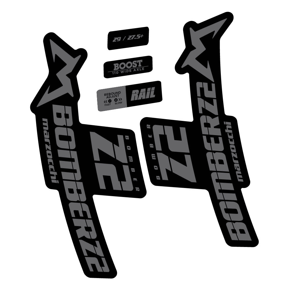 Stickers Marzocchi Bomber Z2 29 2021-2022 compatibles - Autocollants fourche VTT