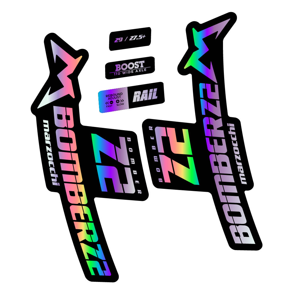 Stickers Marzocchi Bomber Z2 29 2021-2022 compatibles - Autocollants fourche VTT