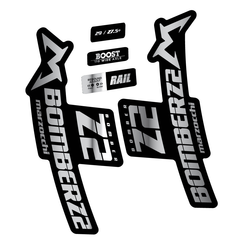 Stickers Marzocchi Bomber Z2 29 2021-2022 compatibles - Autocollants fourche VTT